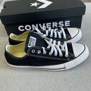 NEW Converse Unisex Men's Size 11 Chuck Taylor All Star Black Low Top Sneakers